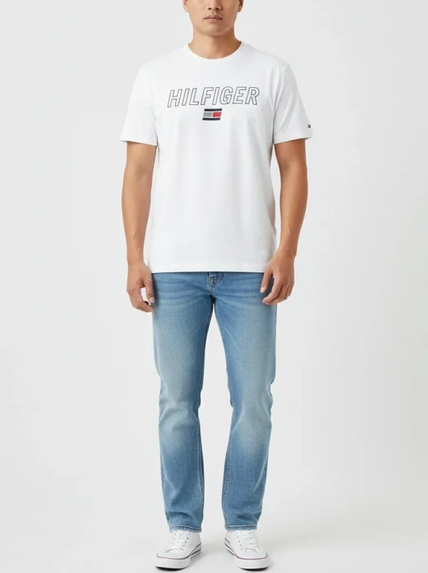 Tommy Hilfiger Men's T-shirt Hilfiger (Medium) - Image 5