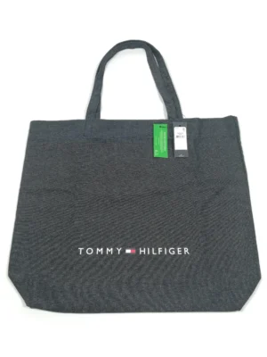 Tommy Hilfiger Canvas Tote Bag (Black)