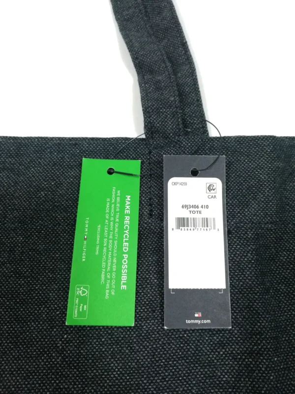 Tommy Hilfiger Canvas Tote Bag (Black) - Image 5