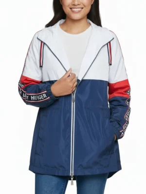 Tommy Hilfiger Women's Color Block Jacket (Large)
