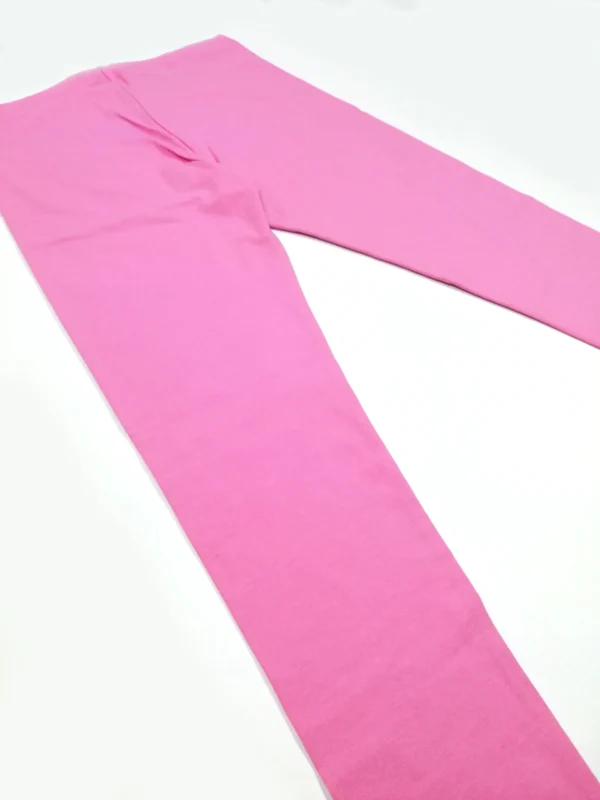 Tommy Hilfiger Youth Girls’ Leggings – Size Large (12‑14), Pink Cotton Stretch - Image 2