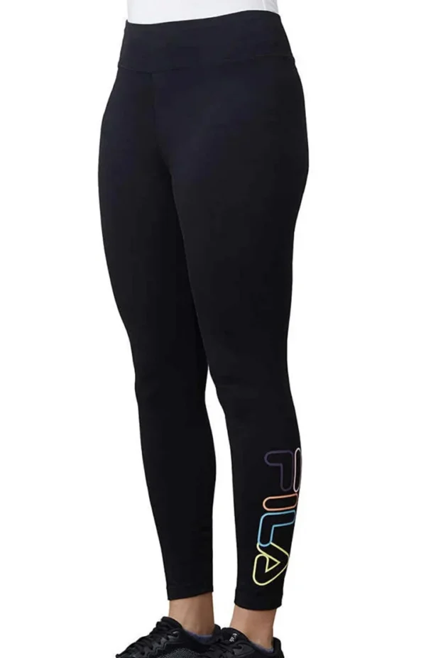 Fila Women's Multi Color High Waist Leggings (Large) - Image 9