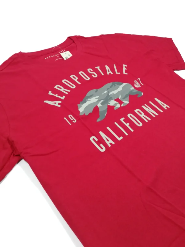 Aeropostale Men's Camo Bear Graphic Tee (Large) - Image 2