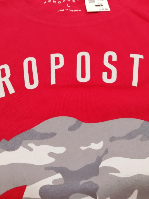 Aeropostale Men's Camo Bear Graphic Tee (Large) - Image 3