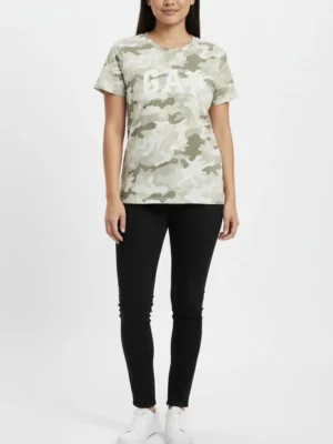 Gap Logo Women's Camo Army T-shirt (Large)