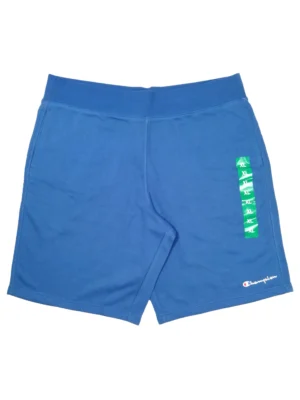 Champion Men’s Script Jersey/Terry Sweat Shorts – XL, 3‑Pocket, Drawstring
