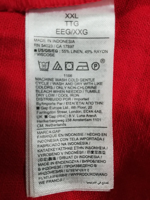 GAP Women's Linen Pullover Shorts (XXL) - Image 8