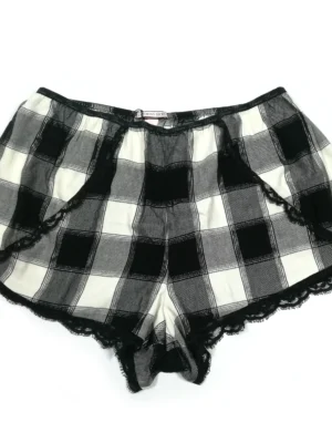 Victoria's Secret Women's Lace Plaid Sleep Shorts (Large)