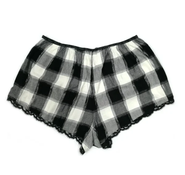 Victoria's Secret Women's Lace Plaid Sleep Shorts (Large) - Image 3