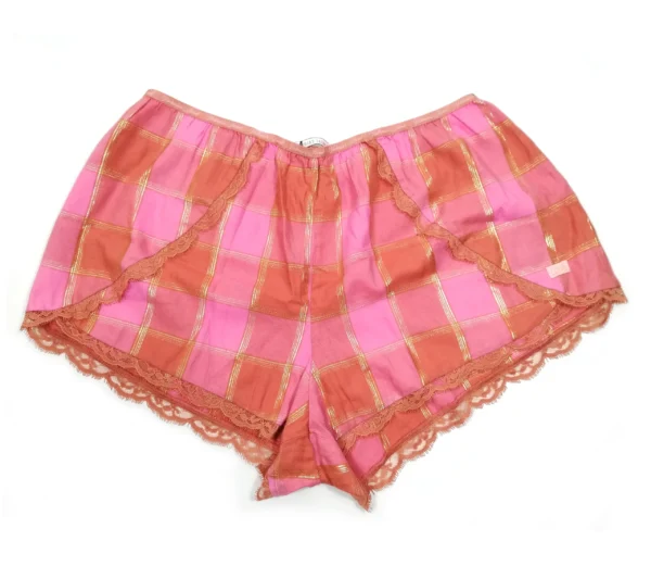 Victoria's Secret Women's Lace Plaid Sleep Shorts (Large)