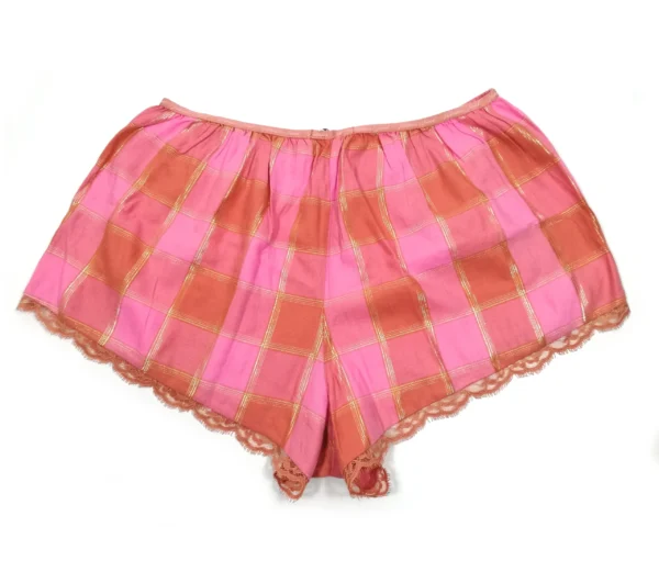 Victoria's Secret Women's Lace Plaid Sleep Shorts (Large) - Image 3