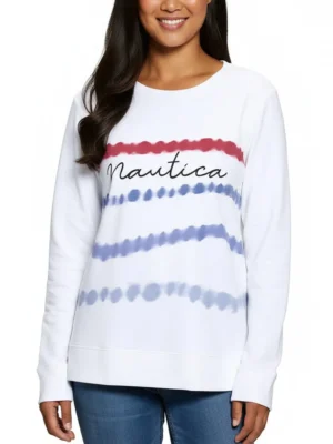 Nautica Women's Pullover Sweatshirt (Medium/XL)